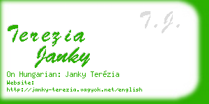 terezia janky business card