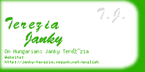 terezia janky business card